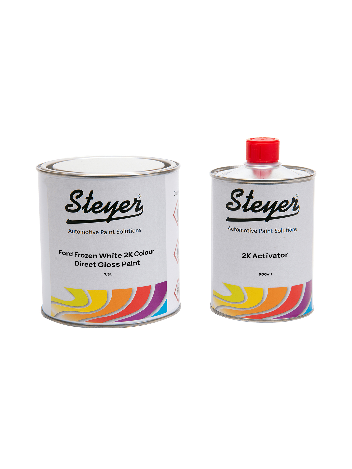 1.5L Ford Frozen White 2K Colour Direct Gloss Paint Trade Pack