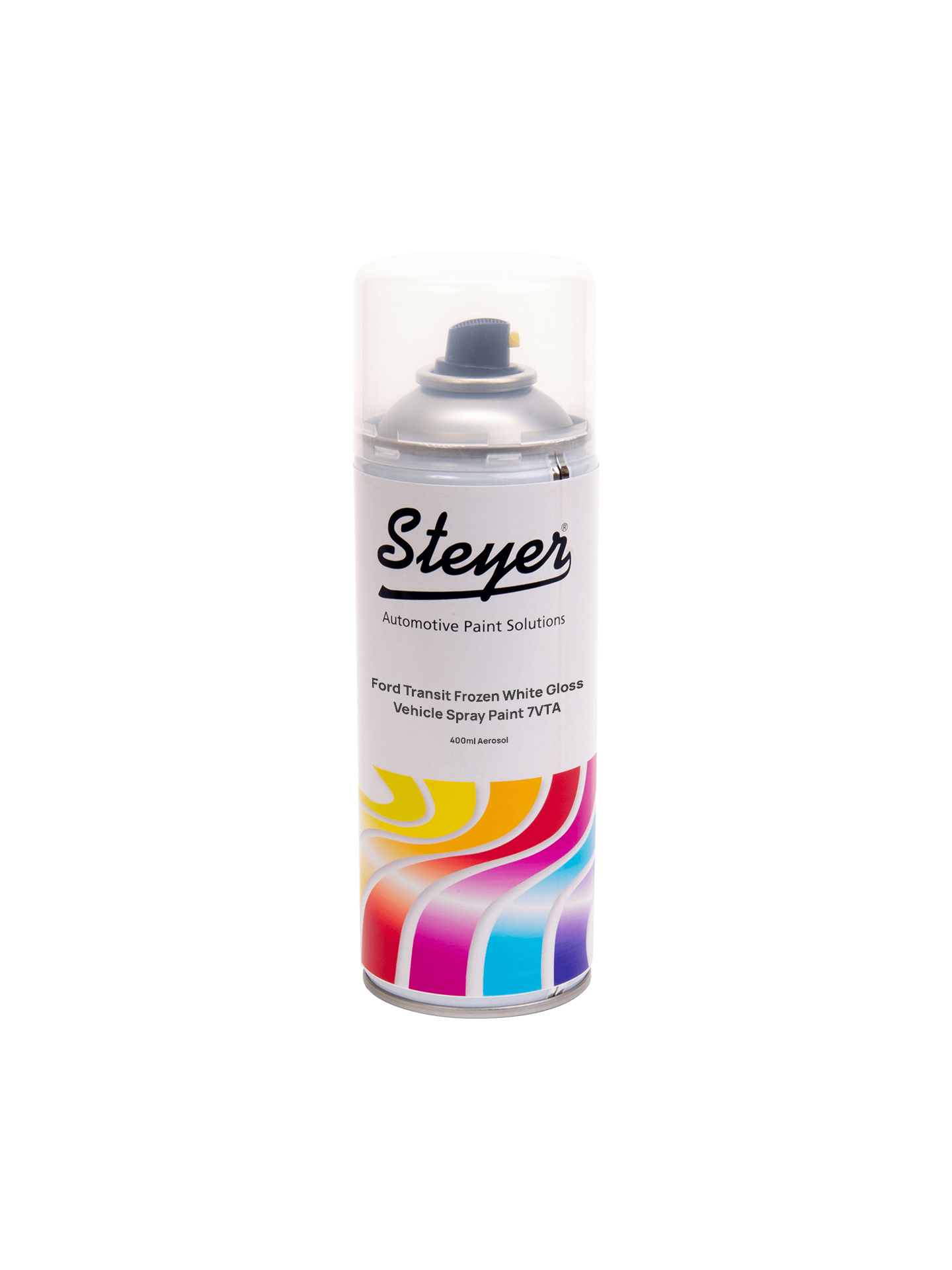 400ML Ford Transit Van Frozen White Gloss Aerosol Paint 7VTA