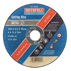 Metal Cut Off Disc 100 x 3.2 x 16mm