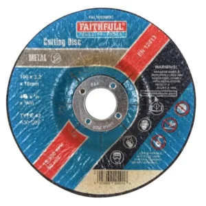 Depressed Centre Metal Cut Off Disc 100 x 3.2 x 16mm