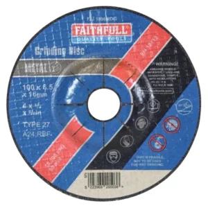 Depressed Centre Metal Grinding Disc 100 x 6.5 x 16mm