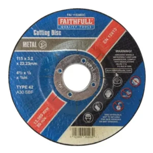 Depressed Centre Metal Cutting Disc 115 x 3.2 x 22.23mm