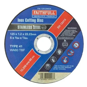 Inox Cutting Disc 125 x 1.2 x 22.23mm