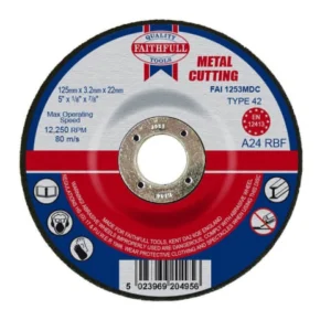 Depressed Centre Metal Cutting Disc 125 x 3.2 x 22.23mm