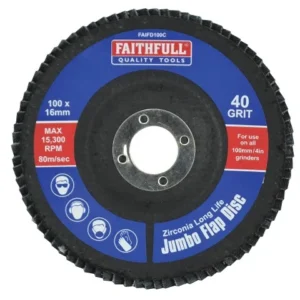 Abrasive Jumbo Flap Disc 100mm Coarse