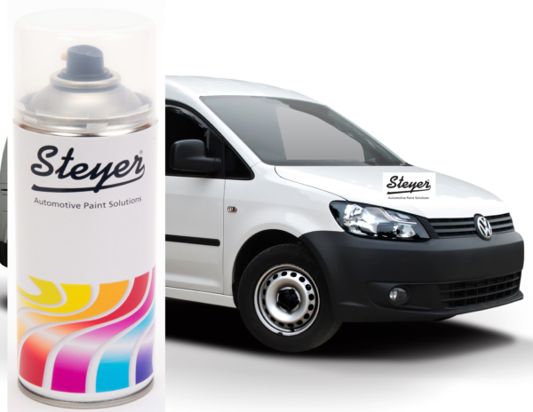 VW Caddy Van Commercial Grey White, Colour Code R902, Gloss Aerosol Spray Paint Gloss (Grau Weiss)