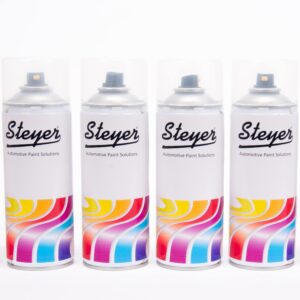 4 X Mercedes 650 Colour Code Calcite/Cirrus White Aerosol Spray Gloss 1K Car Paint 400ML Each
