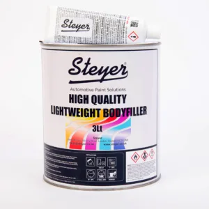 3L Steyer Lightweight Easy Sand Car Body Multi Purpose Filler & Hardener