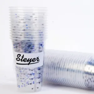 Pack of 15 Plastic Paint Mixing Cups
