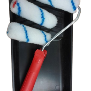 2K Solvent Resistant Car Painting Roller Kit. 1 X Tray, 1 X Handle & 3 X Paint Rollers